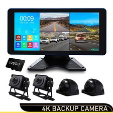 128G Dash Cam 4K 4CH 4AHD
