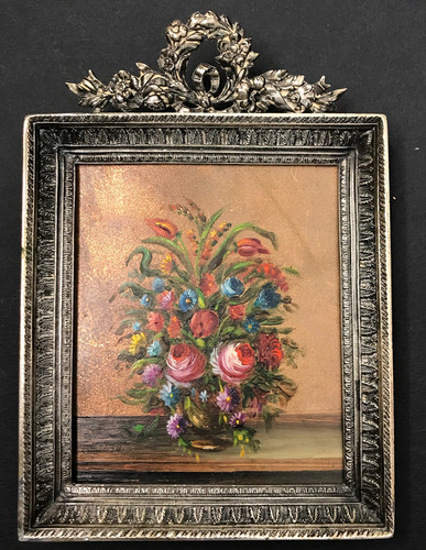Fiori olio rame - fiori,