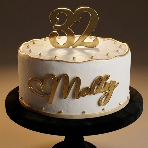 Charm cake topper - cake,