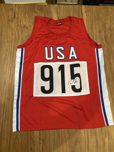 Maglia carl lewis autografa - lewis,