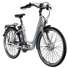 Bicicletta elettrica Zündapp Green 2.7 26" bicicletta da donna Pedelec city bike grigia 46 cm merce di serie B