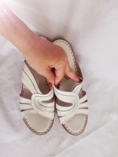 Zeppa alta bianca EU 39