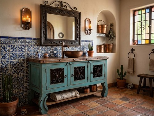 Mobile bagno rustico esteban - bagno,