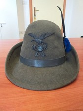CAPPELLO ALPINI ANNI 70 80 NAPPINA BLU  BATTAGLIONE BRIGATA TAGLIA 55