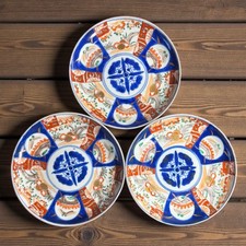 Set 3 vecchi piatti rotondi