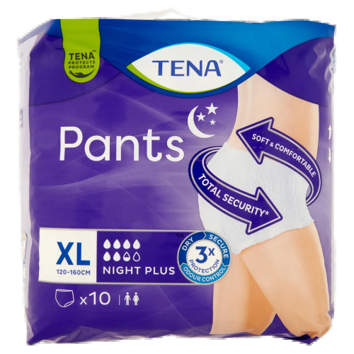 Tena pants plus night xlarge - tena,