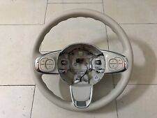 Volante Con Comandi E Cromatura Di Colore Avorio Bianco Per Nuova Fiat 500