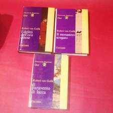 LOTTO TRE ROMANZI ROBERT VAN GULIK, R'65 e R'66 GARZANTI