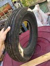 Pneumatico gomma auto d' epoca Firestone Deluxe Champion 6.40-14 ricoperto