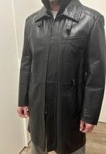 giaccone in pelle uomo