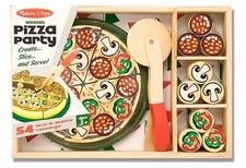 Set in legno per pizza party
