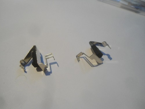 Coppia contatti batterie lato - coppia, (lato