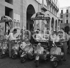 1952 BRESCIA Audax Vespistico di 1000 Km verifica vespe NEGATIVO ORIGINALE 5