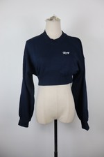 TOMMY HILFIGER JEANS FELPA DONNA Tg XS WOMAN CASUAL VINTAGE SPORT SWEATSHIRT