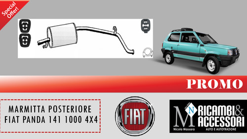 Marmitta posteriore fiat panda - marmitta,