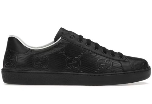 Sneakers gucci pelle nera - in,