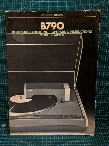 Manuale giradischi revox b790 - manuale,