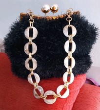 borse donna  realizzata a mano con cordino e cordino pelliccioso 