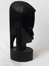 ARTE AFRICANA BESMO PRODUCT HAND CARVED IN KENYA VOLTO DI DONNA  CON TRECCE