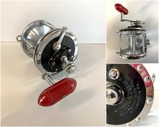 MULINELLO PESCA D'ALTURA Penny Senator 6/0 Fishing Reel. Red Handle MADE IN USA