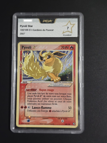 Carte pokémon pyroli - carte, gold