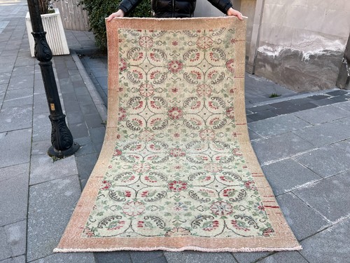 Tappeto turco vintage oushak - vintage,