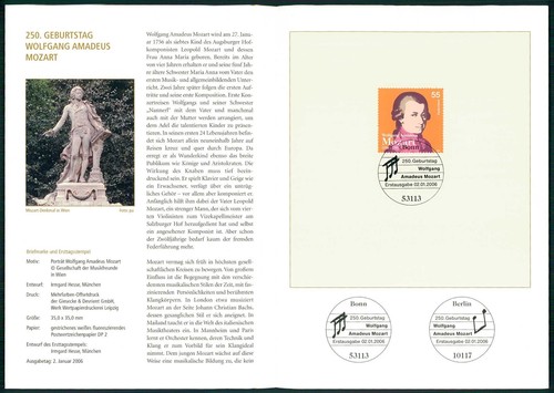 Folder postale tedesco 2006 - folder, 2006/08
