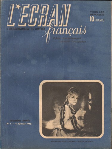 Rivista ecran francais - l'ecran,