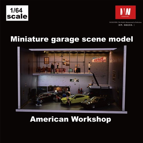 Diorama garage modellino - 1/64,