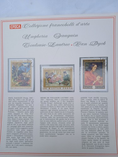 Francobolli arte collezione - d'arte,,