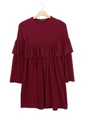 BOOHOO Abito a maniche lunghe Donna Abito Taglia IT 38 rosso elegante