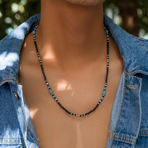 Collana filo perline - collana,