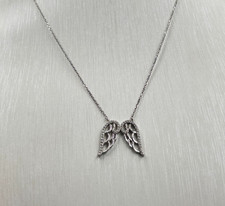 Collana in Argento 925 Nickel Free con pendente Ali d'Angelo con Zirconi