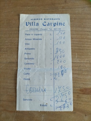 Fattura vintage epoca - fattura,