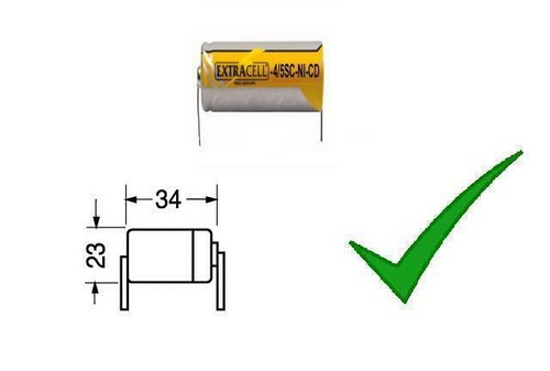 Batteria ricaricabile nicd - ricaricabile,