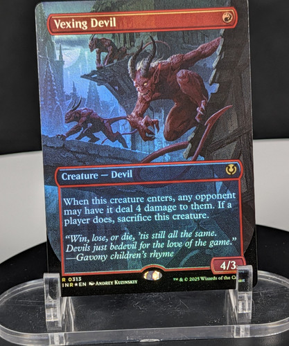Mtg vexing devil borderless - vexing,