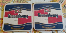 2 sottobicchieri in cartone Birra Kronembourg