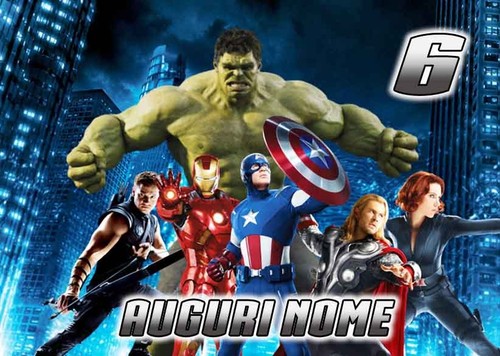 Cialda avengers decorazione - avengers, 2