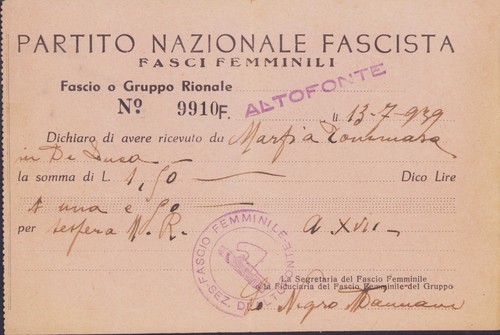 Pnf fascio femminile - fascio,