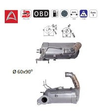 Filtro antiparticolato antiparticolato DPF - Silicio per NISSAN RENAULT 1.5dCi MERCEDES 1.5CDi