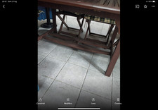 TAVOLO IN LEGNO TRATTATODA ESTERNO ALLUNGABILE