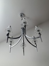 Lampadario in Ottone Nichelato