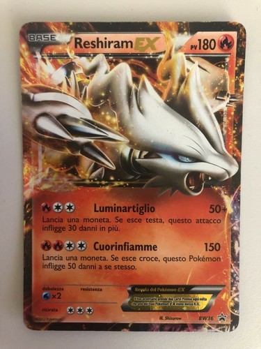 Reshiram promo bw36 black - ex,