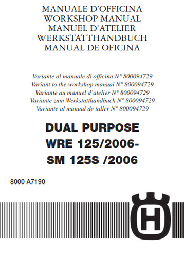 Manuale officina pdf husqvarna - manuale,