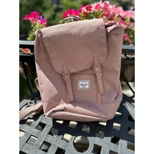 Herschel Retreat Mini Zaino Rosa Cenere Tela Borsa Donna 9L