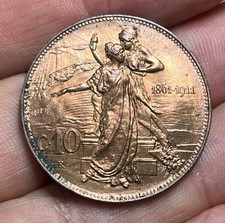 Regno d'Italia. Vittorio Emanuele III. 10 centesimi 1911. Cu. FDC