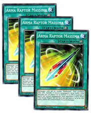 Set 3 Carte : ARMA RAPTOR MASSIMA in Italiano DOCS-IT055 Comune YUGIOH