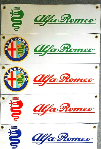 Alfa romeo striscione vinile - romeo,