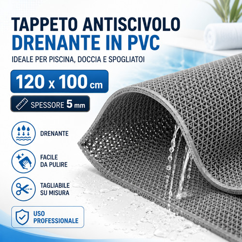 Tappeto antiscivolo drenante - antiscivolo,