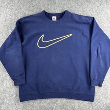Felpa Nike vintage uomo XL blu